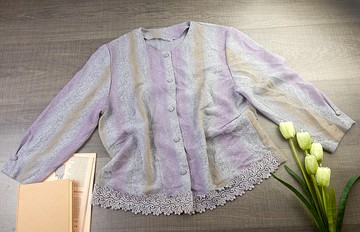 L |女士復古蕾絲上衣| 復古襯衫 | 女士復古服裝