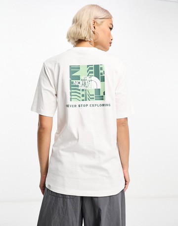 The North Face NSE Redbox relaxed fit back print t-shirt in white