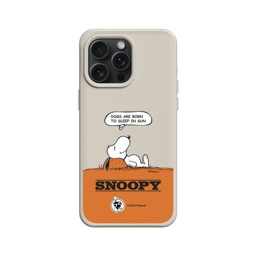 iPhone 15 Pro Max SolidX 貝殼灰 - 史努比 Snoopy 75th Anniversary - 75週年-休息一下