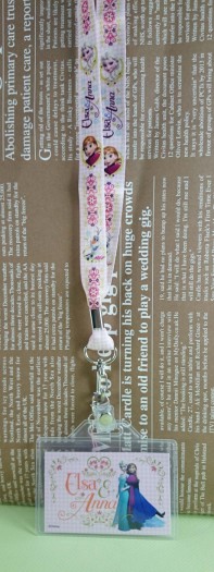 【震撼精品百貨】冰雪奇緣_Frozen~識別證_附帶_粉色