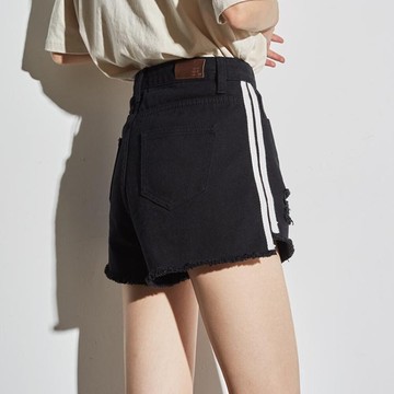 短裤 短褲女夏新款韓版牛仔短褲女寬鬆闊腿褲高腰破洞 瑪麗蘇精品