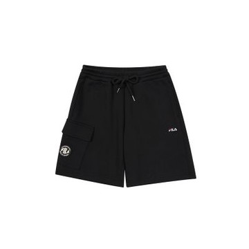 FILA KIDS 童針織短褲-黑色 1SHA-4439-BK