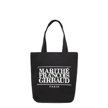 MARITHE FRANCOIS GIRBAUD MFG LOGO TOTE BAG BLACK