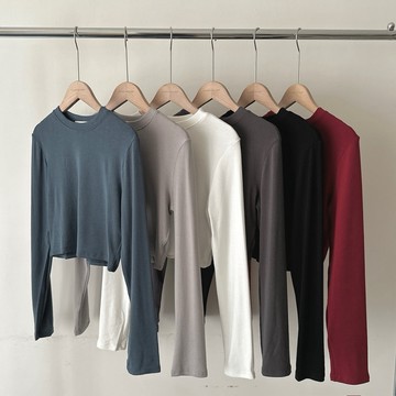 「FOR GIRLS」衣櫃常勝軍 短版圓領打底上衣（6colors）