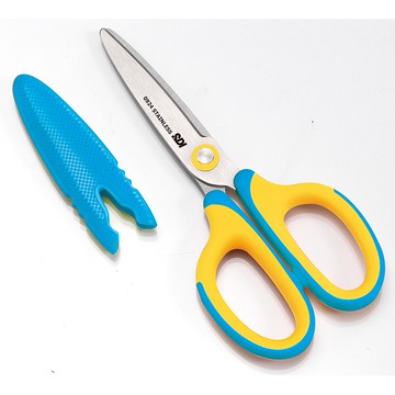 手牌SDI  5 1/4"滑利剪*省力兒童剪刀，135mm(0924C)*紅蓋子