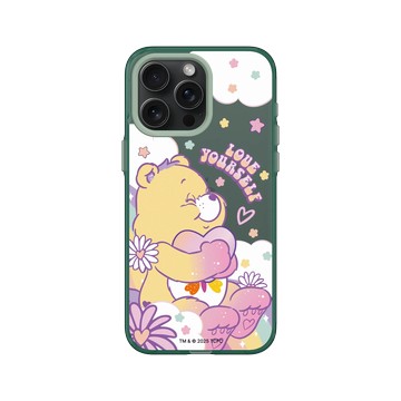iPhone 15 Pro Max Clear 憂墨綠 - Care Bears - Love Yourself