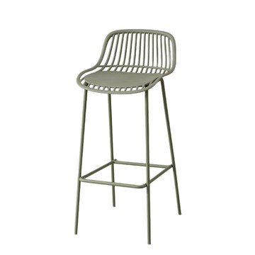 鐵藝吧臺椅酒吧吧椅高腳凳現代簡約奶茶店網紅陽臺高椅子彩色家用[DD010109]