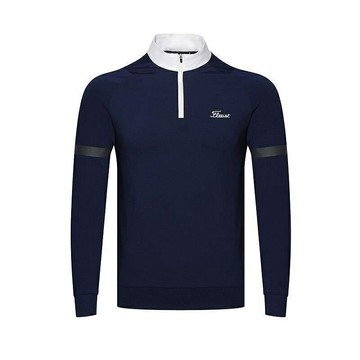 【Titleist】春季高爾夫服裝Titleist男士長袖球衣透氣舒適戶外速乾上衣polo衫