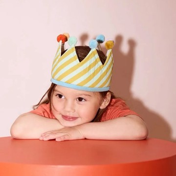 生日禮物【Kid's Concept】生日派對壽星皇冠帽 ｜派對裝飾 禮物包裝