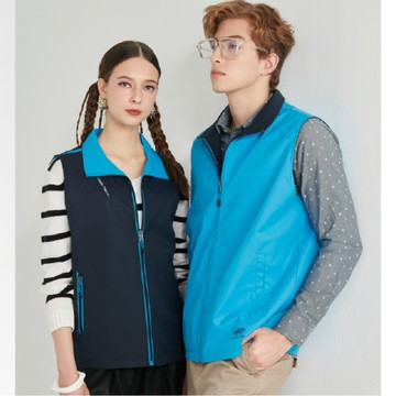 【Londa Polo】雙面穿薄背心(P258406丈青/彩藍色)