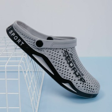 洞洞鞋男士 夏季男拖鞋室外沙灘鞋 休閒戶外兩用涼鞋【淘夢屋】