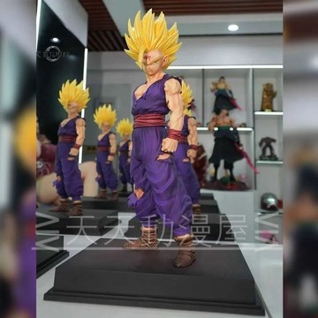 【元氣招財】 七龍珠模型 JT廠 雕像哥 2%超二悟飯 少年孫悟飯 站姿 超級賽亞人2 1/4 公仔 擺件 盒裝 禮物