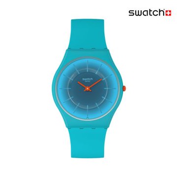 Swatch RADIANTLY TEAL 超薄手錶/男錶/女錶/瑞士製造 SS08N114 (34mm)