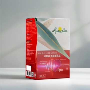 華鑫 欣益康 輔酵素Q10 白藜蘆醇 山楂 植萃複方 50粒 德國製造