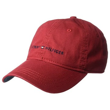 Tommy Hilfiger 湯米Dad棒球帽(紅色)