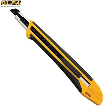 日本OLFA折刃式美工刀切割刀XA-1(X系列曲線彈性握把且結合玻璃纖維強化聚丙烯製成;右左手通用)壁紙刀Cutter