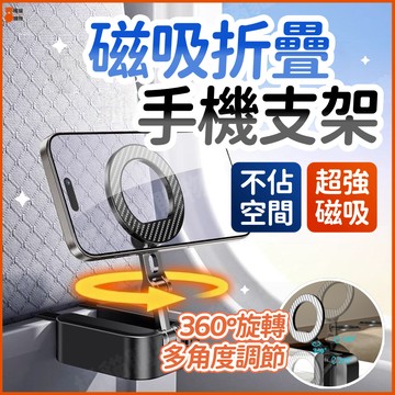 🔥超強磁吸🔥口袋折疊手機支架 手機支架 磁吸手機支架 懶人手機架 夾式手機支架 桌上手機支架 車用手機支架 隨身手機支架
