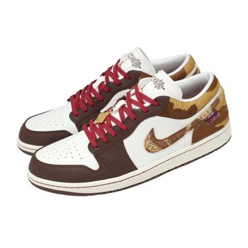 Nike 休閒鞋 Air Jordan 1 Low SE 男鞋 白棕 CNY 馬年 AJ1 IQ5321121