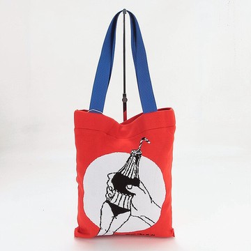 家品牌新品專柜撤柜女士紅色歐美風外出休閑大容量單肩提包 79448