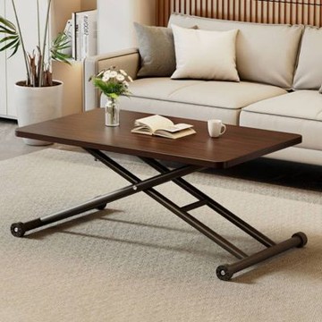 移動升降摺叠茶几桌 無擋位調節 自由升降 100x60CM 升降桌 茶几桌 摺疊桌 書桌 餐桌 玩具桌