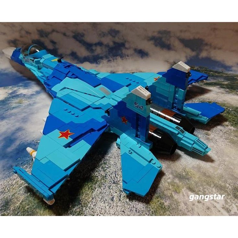 レゴ LEGO ブロック 互換 飛行機 戦闘機 SU-27 フランカー ミリタリー