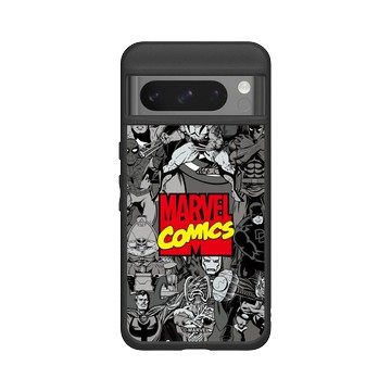 Pixel 8 Pro SolidSuit 黑 - 迪士尼-漫威 Marvel - 漫威英雄-漫畫標誌