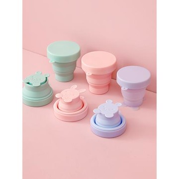 旅行硅膠折疊杯子便攜式戶外刷牙伸縮水杯漱口杯旅游壓縮洗漱牙杯