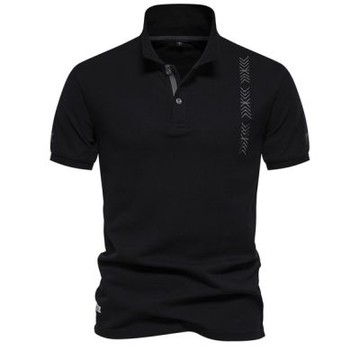 [巴黎精品] 現貨+預購 美式短袖POLO衫男上衣襯衫T恤高爾夫球衫商務簡約大碼男裝-刺繡男上衣4色a1kz49