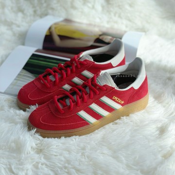 ADIDAS HANDBALL SPEZIAL 麂皮紅 耶誕紅綠 女鞋 聖誕節配色 IF9531