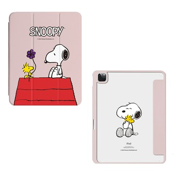 【正版授權】SNOOPY史努比 經典屋頂強悍磁吸iPad三折保護殼