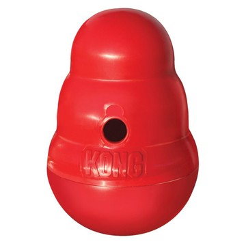 KONG Wobbler 狗狗慢食不倒翁玩具 小號  紅色  1個  S
