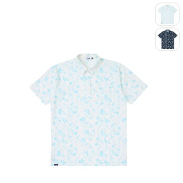 【FILA】男性 Golf 高爾夫 短袖POLO衫-白色 1POZ-2805-WT