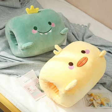 ✨暖手抱枕插手毛絨玩具可愛學生兩用冬季捂手枕娃娃男女生保暖神器