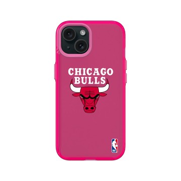 iPhone 15 Clear 粉漾桃 - NBA - Logo-芝加哥公牛 Chicago Bulls - Light