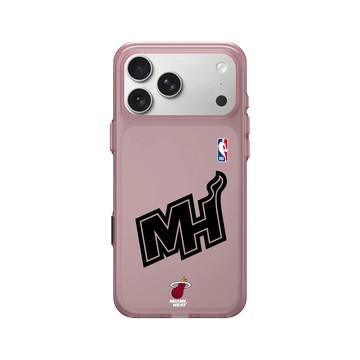 iPhone 17 Pro Max Clear (相機按鈕) 晶醺玫 - NBA - B&W-邁阿密熱火 Miami Heat B&W - Light