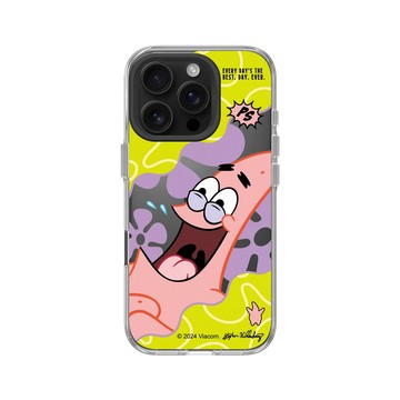 iPhone 16 Pro Clear Case（相機按鈕） 透明 - 海綿寶寶 SpongeBob - 派大星哈哈哈