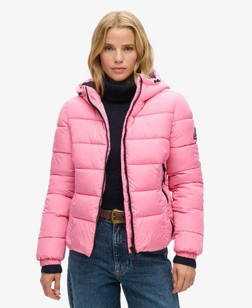 Superdry Women's Spirit Sports Puffer Pink Size: 8