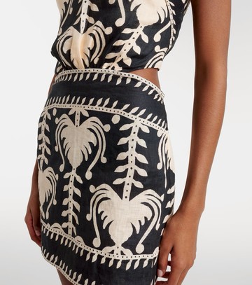 Johanna Ortiz Cutout printed minidress