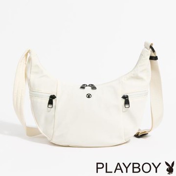 PLAYBOY - 斜背包  Fancy-free系列 - 米色