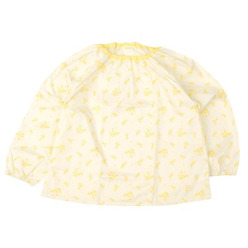 akachan honpo - 防髒衣 防潑水加工-小花-黃色