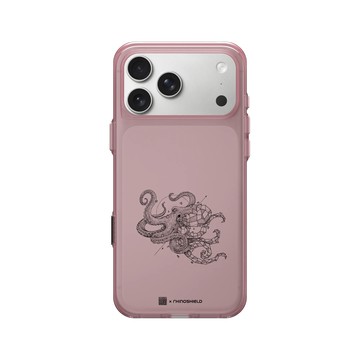 iPhone 17 Pro Max Clear (相機按鈕) 晶醺玫 - Kerby Rosanes - 章魚 - 黑