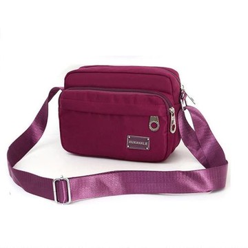 防水牛津布女包休閑斜背包帆布包簡約收錢包生意包單肩斜挎包男包