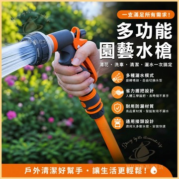 隔日到貨🌳多功能水槍 噴水槍 水槍 洗車水槍 園藝工具 園藝 園藝用品 高壓水槍 花灑 澆花 自動水槍 水管噴頭