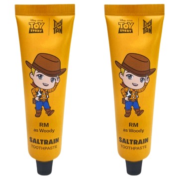 SALTRAIN BTS 玩具總動員聯名牙膏-RM 70g 溫和薄荷口味 兒童成人適用  2盒