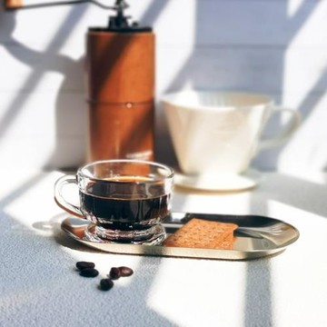 法國LA ROCHERE花神愛爾蘭咖啡杯子拿鐵美式意濃杯玻璃帶柄馬克杯