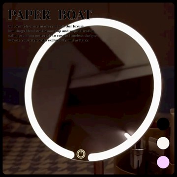 🔥現貨免運 隔日到貨🔥三色光化妝鏡 化妝鏡 鏡子 鏡子化妝鏡 化妝鏡象牙白 led 化妝鏡