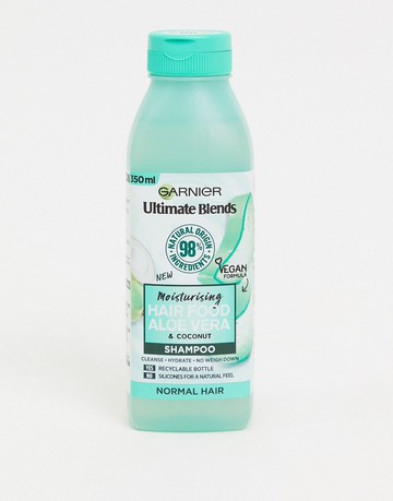 Garnier Ultimate Blends Moisturising Hair Food Aloe Vera Shampoo for Normal Hair 350ml-No colour