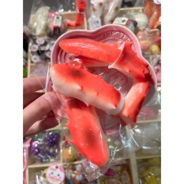 🦀️蟹腳捏捏 squishy 捏捏樂 超仿真超可愛❤️蟹腿 蟹肉棒 整人玩具