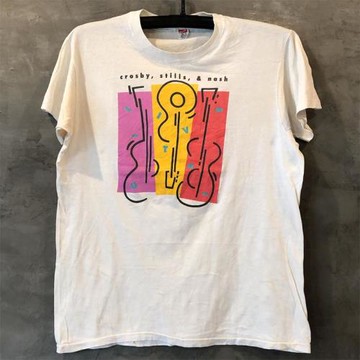 Crosby, Stills & Nash短袖T恤Hard Rock美式FOG高街復古情侶半袖