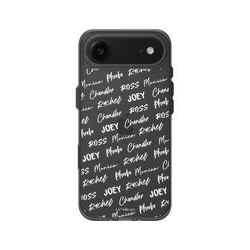 iPhone Air Clear (相機按鈕) 酷墨灰 - Friends - 六人行簽名圖